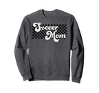 Soccer Mom Soccer Mama Checkered Sweatshirt - Minimalist Print Unisex