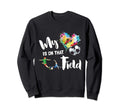 My Heart Is That Field Soccer Mom Sweatshirt - Graphic Print for Adults