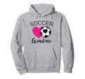 Soccer Grandma Love Heart Nana Granny Hoodie - Casual Everyday Wear Unisex