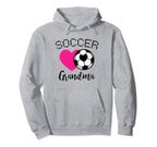 Soccer Grandma Love Heart Nana Granny Hoodie - Casual Everyday Wear Unisex