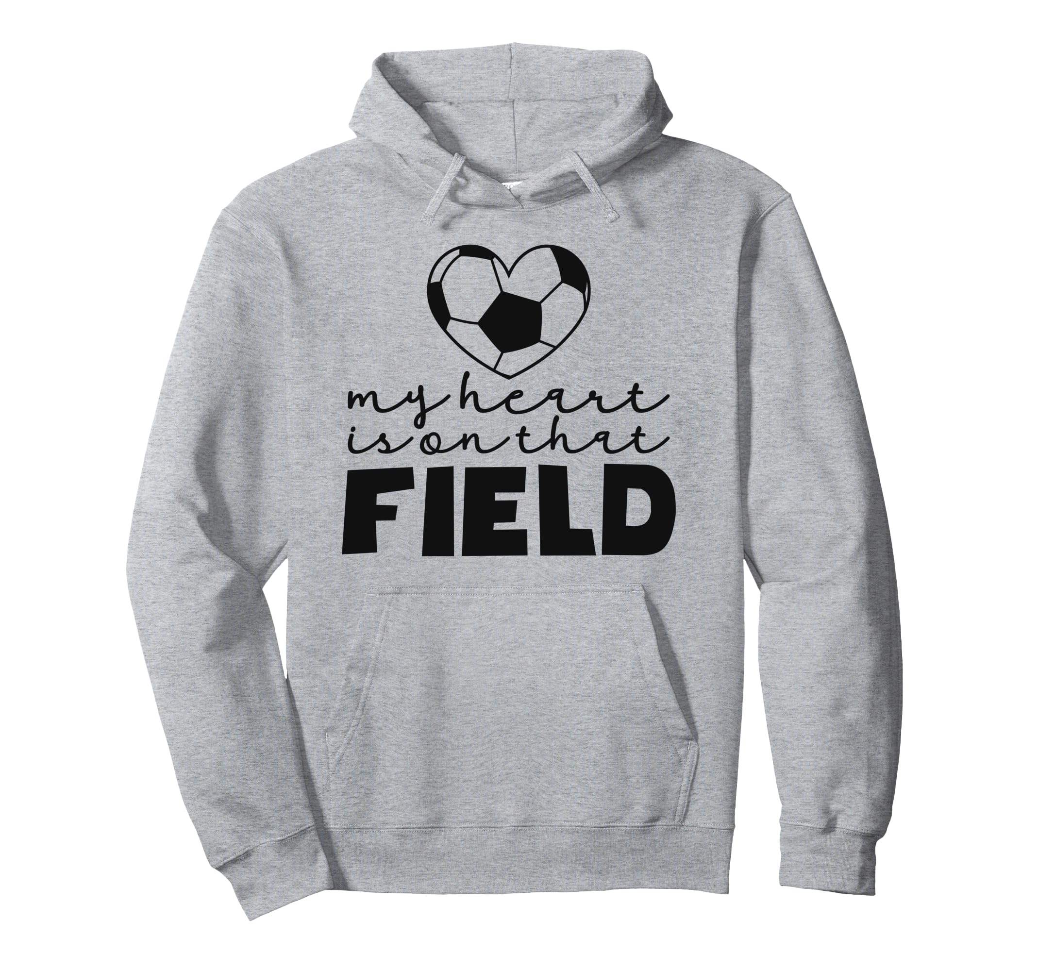My Heart Is That Field Soccer Mom Soccer Hoodie - Trendy Graphic Men Women