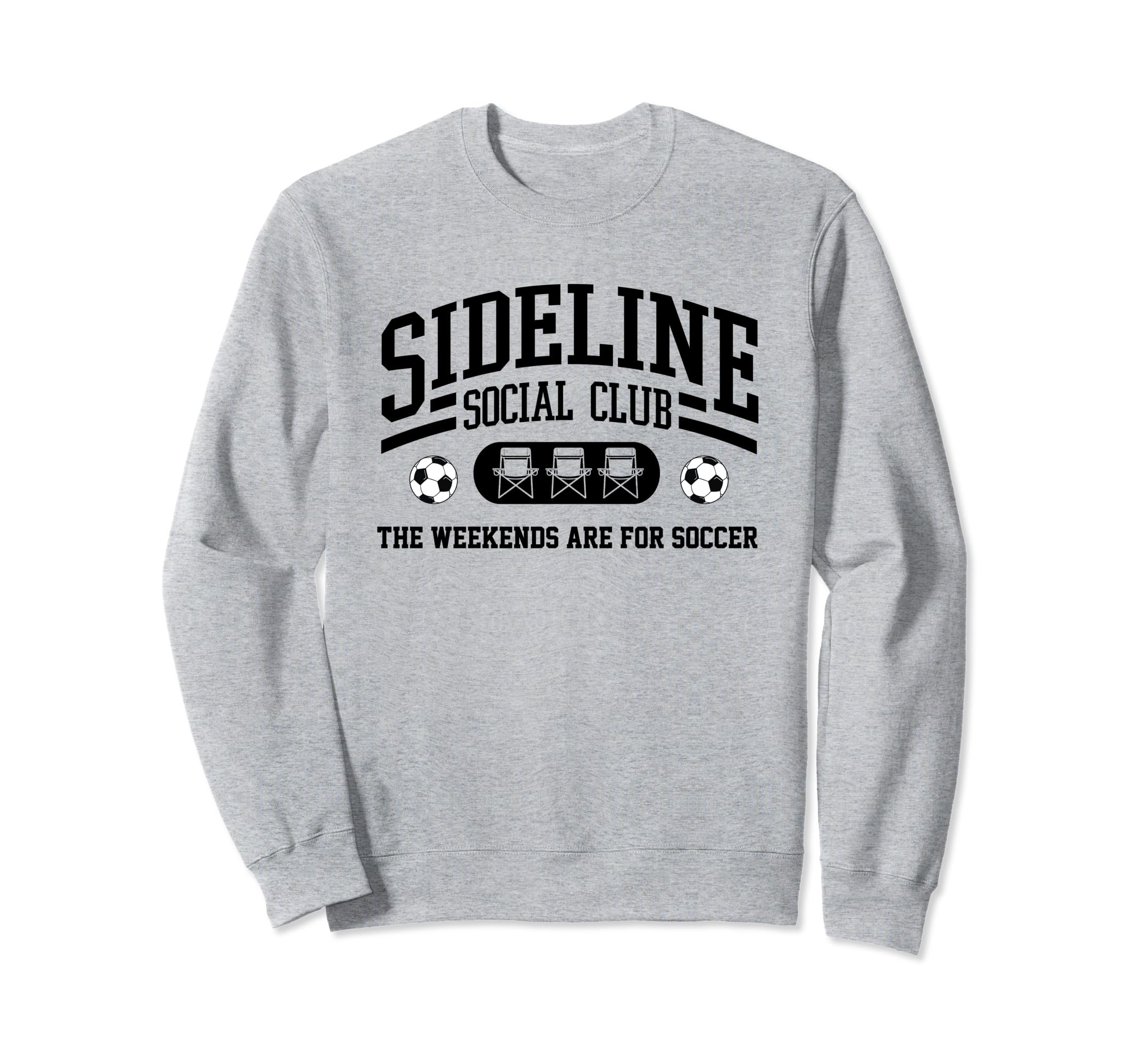 Soccer Mom Sideline Social Club Sweatshirt - Aesthetic Graphic for Adults