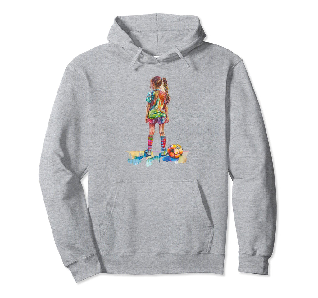 Watercolor Art Soccer Player Hoodie - Trendy Graphic Unisex