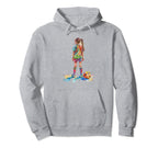 Watercolor Art Soccer Player Hoodie - Trendy Graphic Unisex