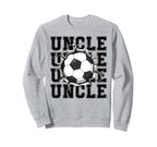 Soccer Uncle Cracked Wall Family Sweatshirt - Unique Graphic for Adults