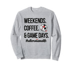 Baseball Soccer Mom Proud Ball Mama Sweatshirt - Graphic Print for Adults