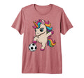 Unicorn Soccer Just Who Loves Score T-Shirt - Aesthetic Graphic for Adults