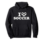 I Love Soccer Hoodie - Casual Everyday Wear Unisex