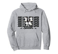 Just Who Loves Soccer Coquette Bow Hoodie - Aesthetic Graphic Men Women
