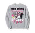 Hot Mess Always Stressed Soccer Sweatshirt - Fun Novelty Design Men Women