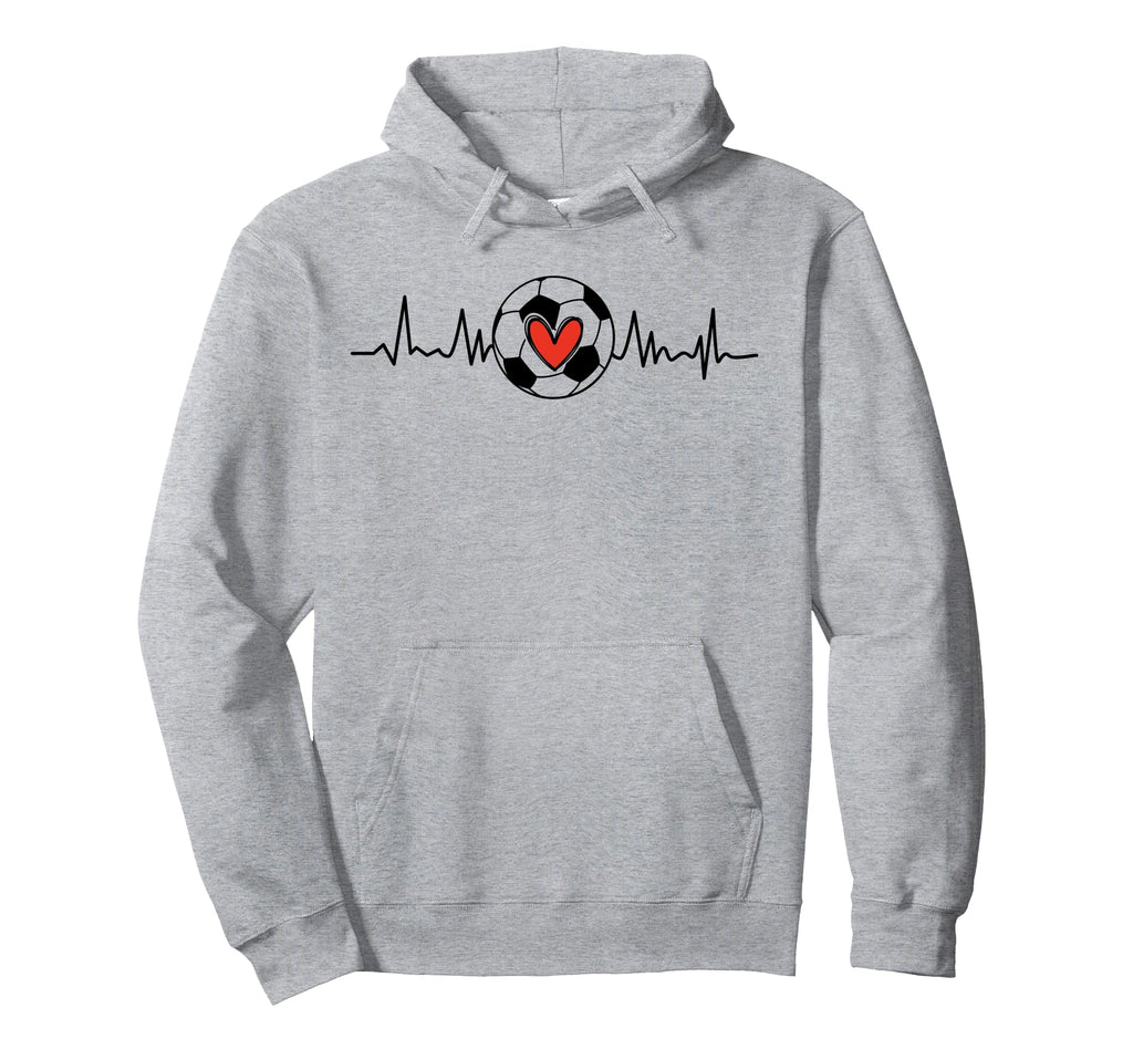 Soccer Heartbeat Soccer Ball Soccer Hoodie - Custom Art Print Men Women
