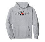 Soccer Heartbeat Soccer Ball Soccer Hoodie - Custom Art Print Men Women