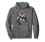 Ice Hockey Player Goalkeeper Ice Hockey Hoodie - Graphic Print Men Women