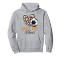 Funny Soccer Heart Game Day Vibes Hoodie - Casual Everyday Wear Men Women