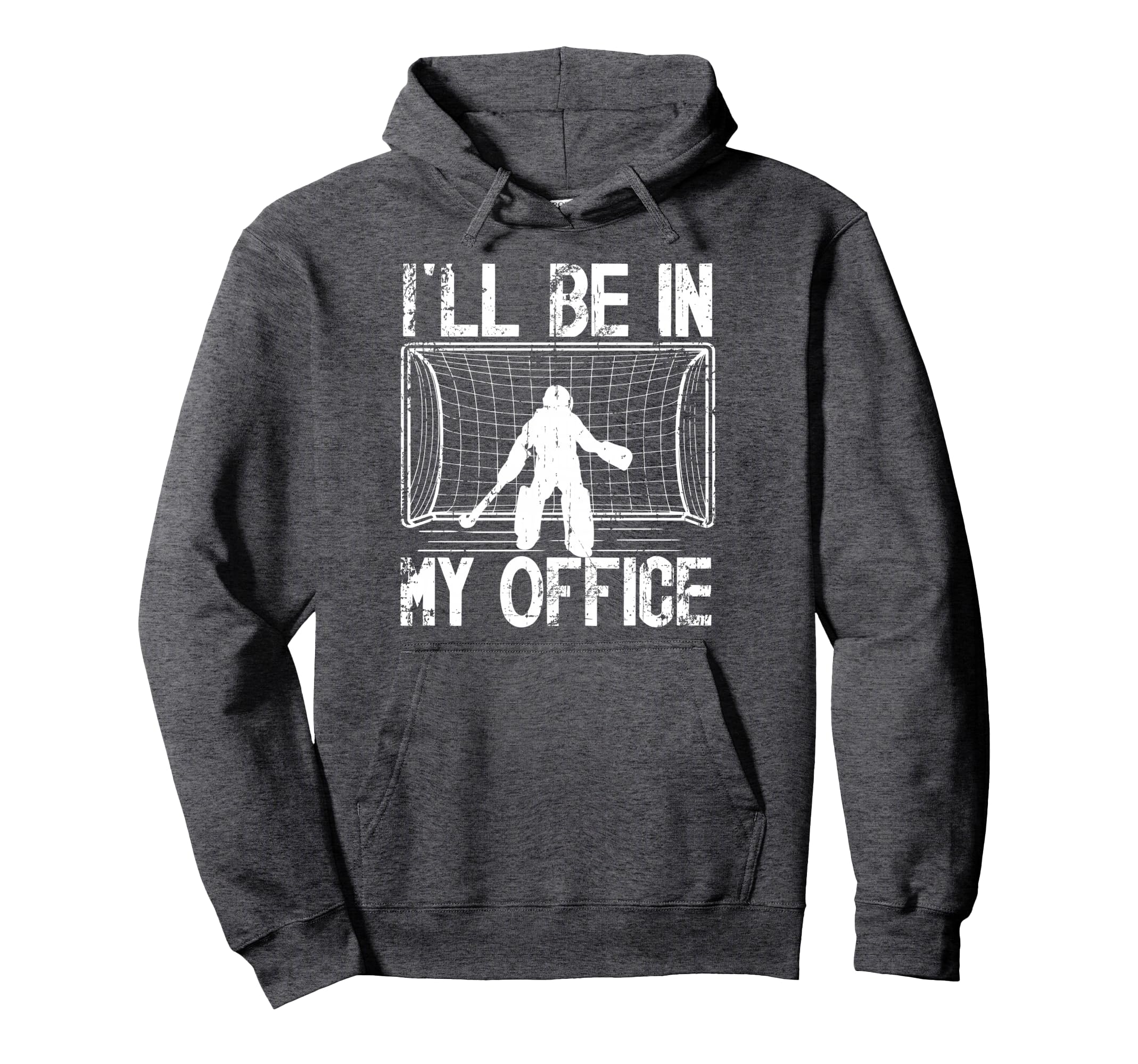 My Office Field Hockey Goalkeeper Hoodie - Minimalist Print for Adults