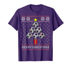 Soccer Tree Balls Merry Ugly T-Shirt - Aesthetic Graphic for Adults