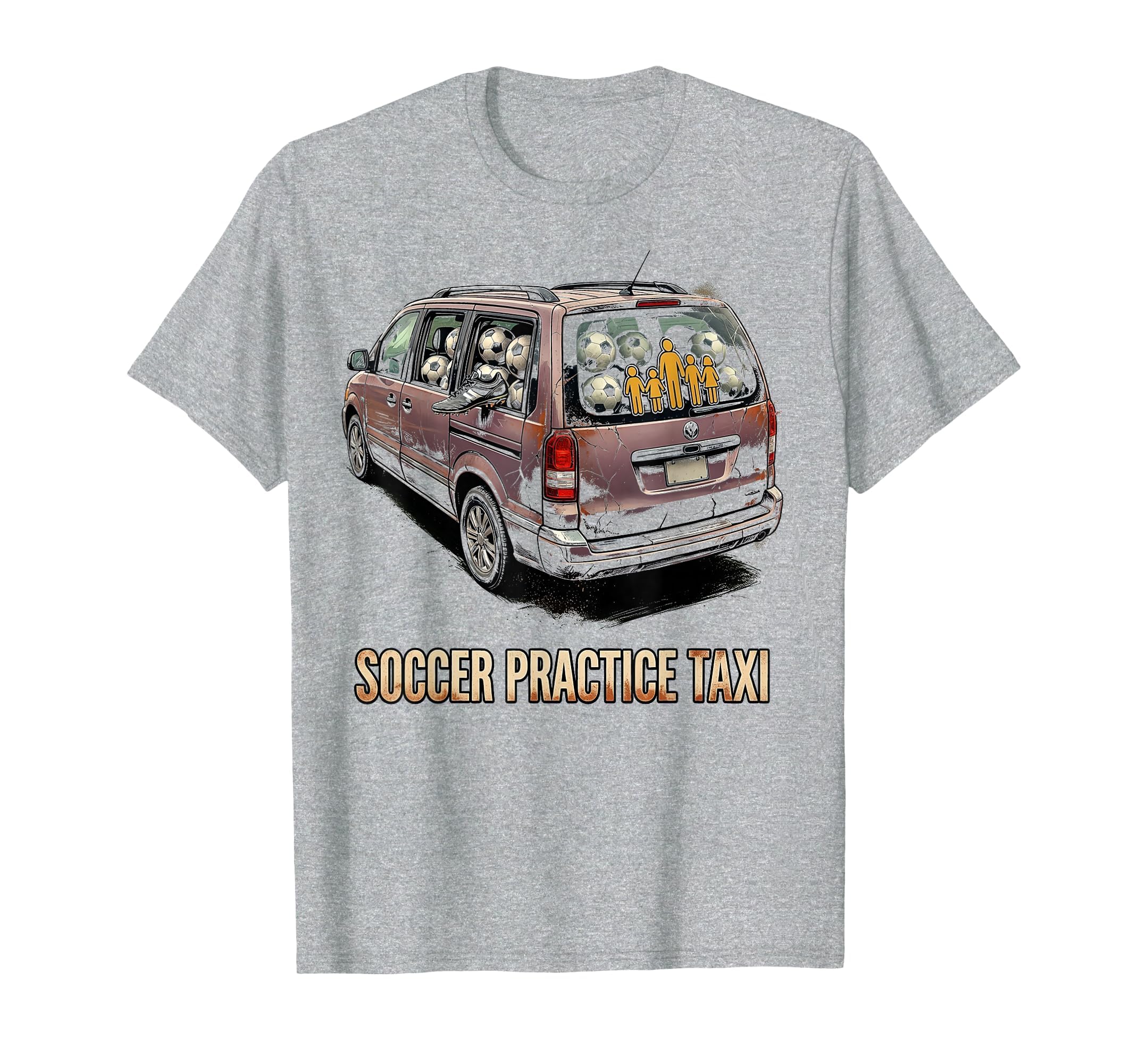 Soccer Practice Taxi 90S Tv Mom T-Shirt - Fun Novelty Design Men Women