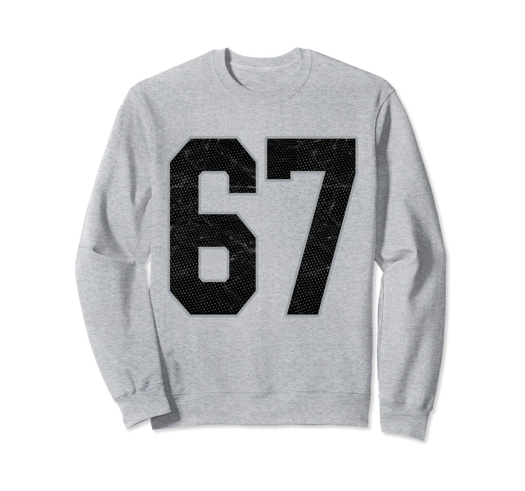 Number 67 Numbered Uniform Sports Sweatshirt - Aesthetic Graphic Men Women