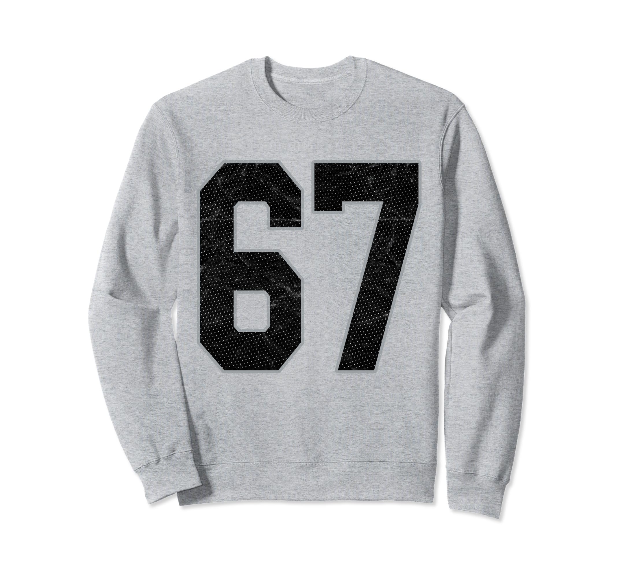 Number 67 Numbered Uniform Sports Sweatshirt - Aesthetic Graphic Men Women