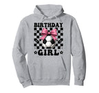 Birthday Soccer Soccer Mom Coquette Bow Hoodie - Streetwear Style Unisex