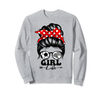 Life Messy Bun Hair Funny Soccer Sweatshirt - Minimalist Print Men Women