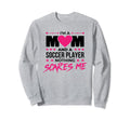 Soccer Players Mom Soccer Lover Sweatshirt - Graphic Print for Adults