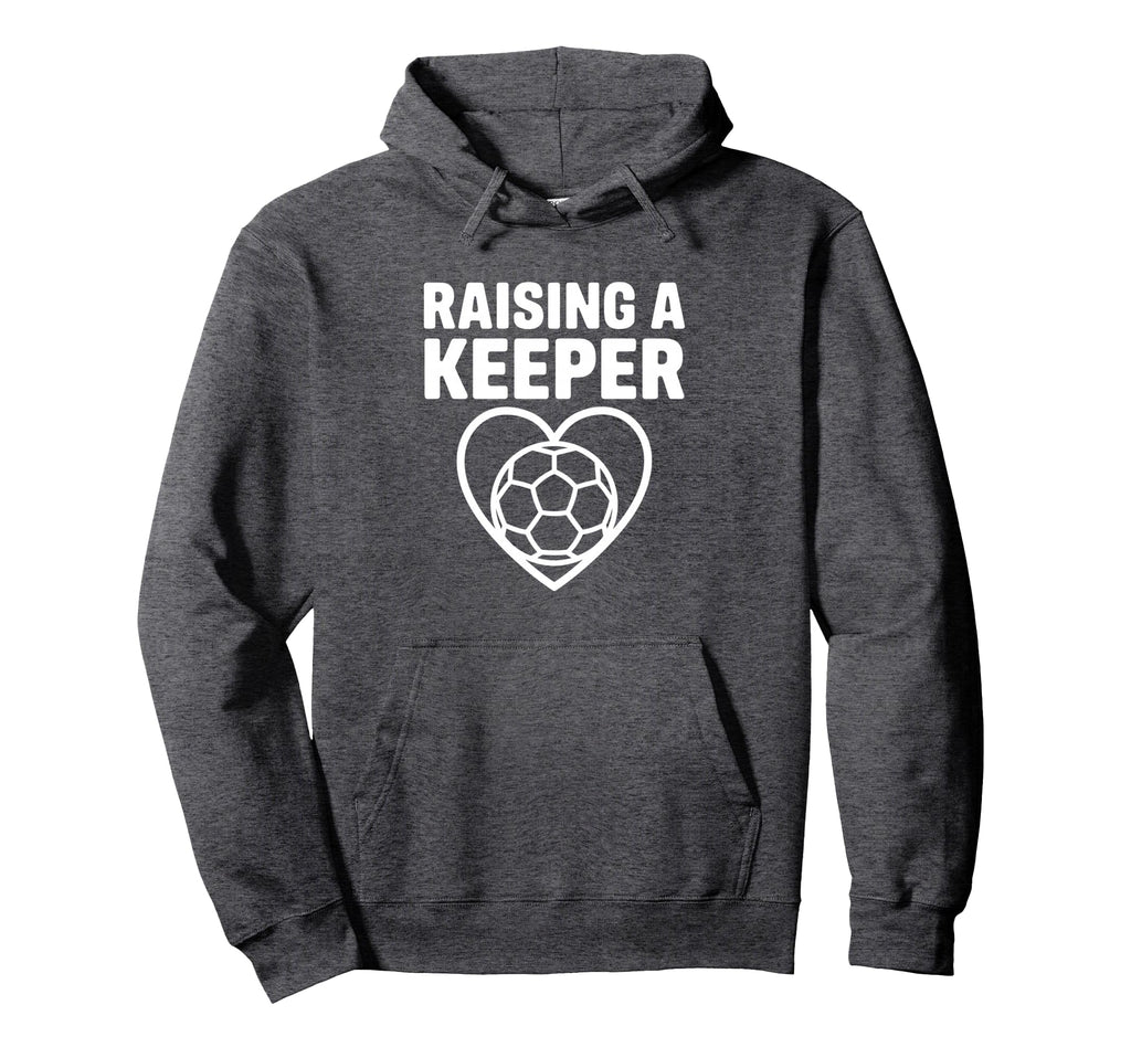 Raising Keeper Soccer Heart Hoodie - Casual Everyday Wear Unisex