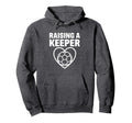 Raising Keeper Soccer Heart Hoodie - Casual Everyday Wear Unisex