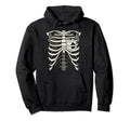 Ribcage Halloween Soccer Player Hoodie - Aesthetic Graphic for Adults