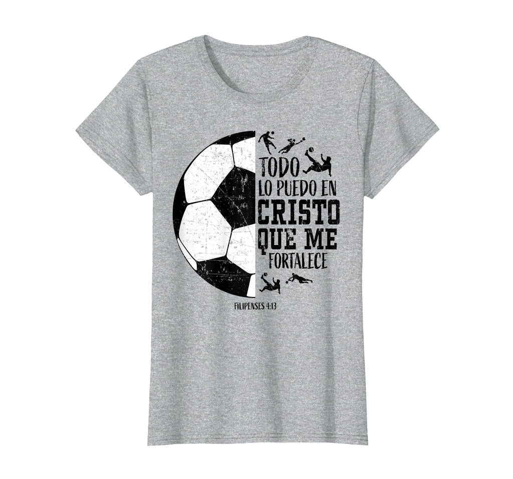 Todo Lo Puedo En Cristo Que Me T-Shirt - Minimalist Print for Adults