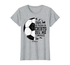 Todo Lo Puedo En Cristo Que Me T-Shirt - Minimalist Print for Adults