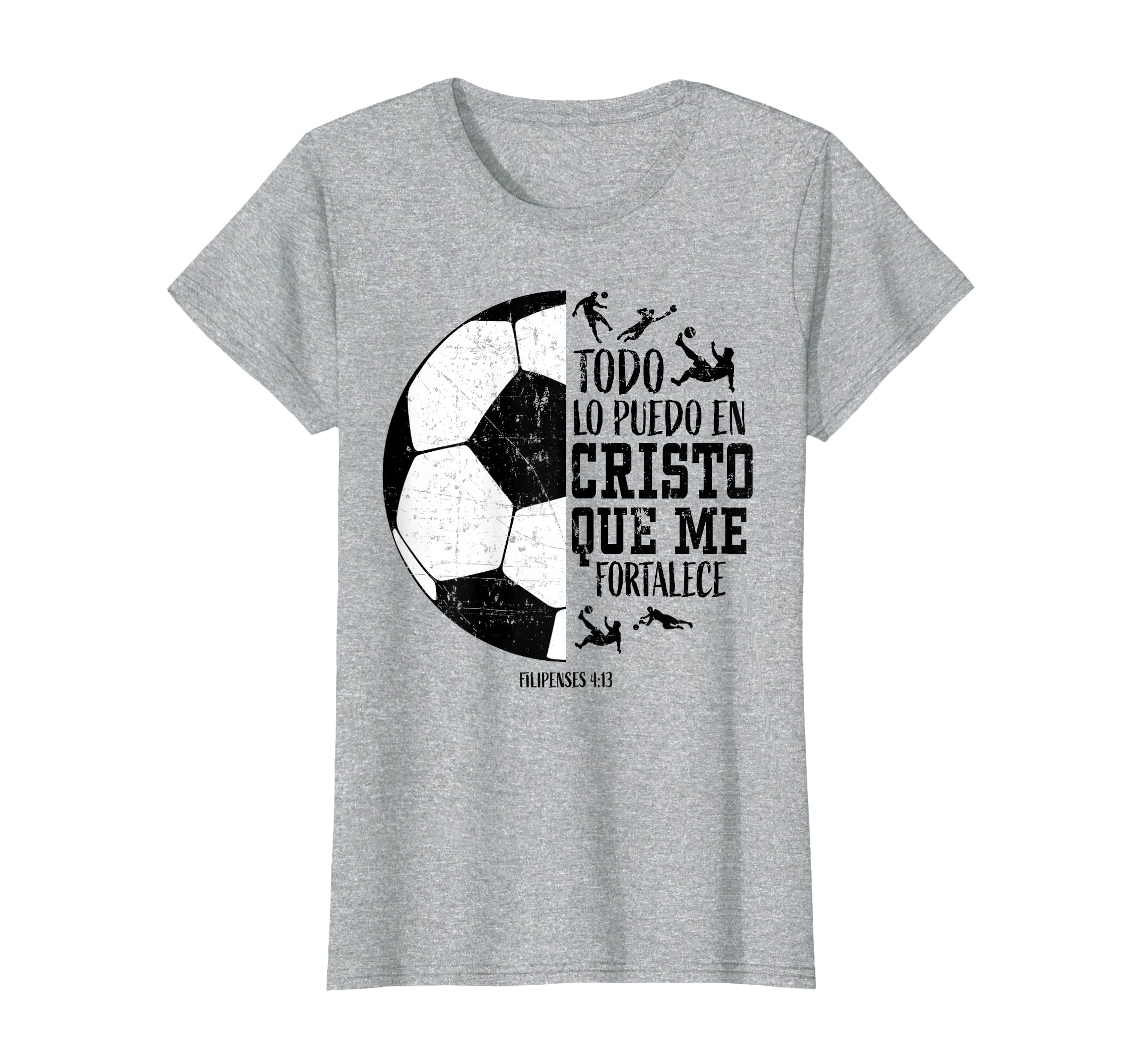 Todo Lo Puedo En Cristo Que Me T-Shirt - Minimalist Print for Adults