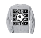 Soccer Brother Cracked Wall Family Sweatshirt - Unique Graphic for Adults