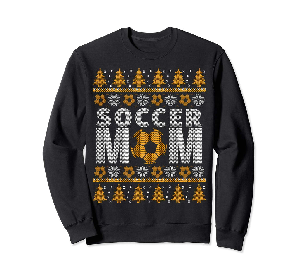 Orange And White Soccer Mom Ugly Sweatshirt - Fun Novelty Design Unisex