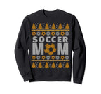 Orange And White Soccer Mom Ugly Sweatshirt - Fun Novelty Design Unisex