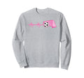Heartbeat Football Soccer Goalie Sweatshirt - Custom Art Print Unisex