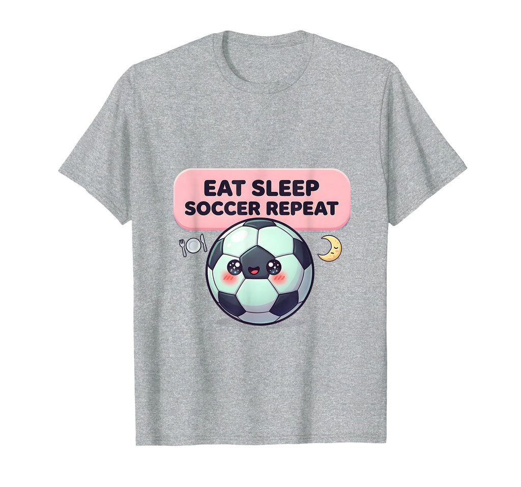Eat Sleep Soccer Repeat Soccer Mom T-Shirt - Novelty Apparel Men Women