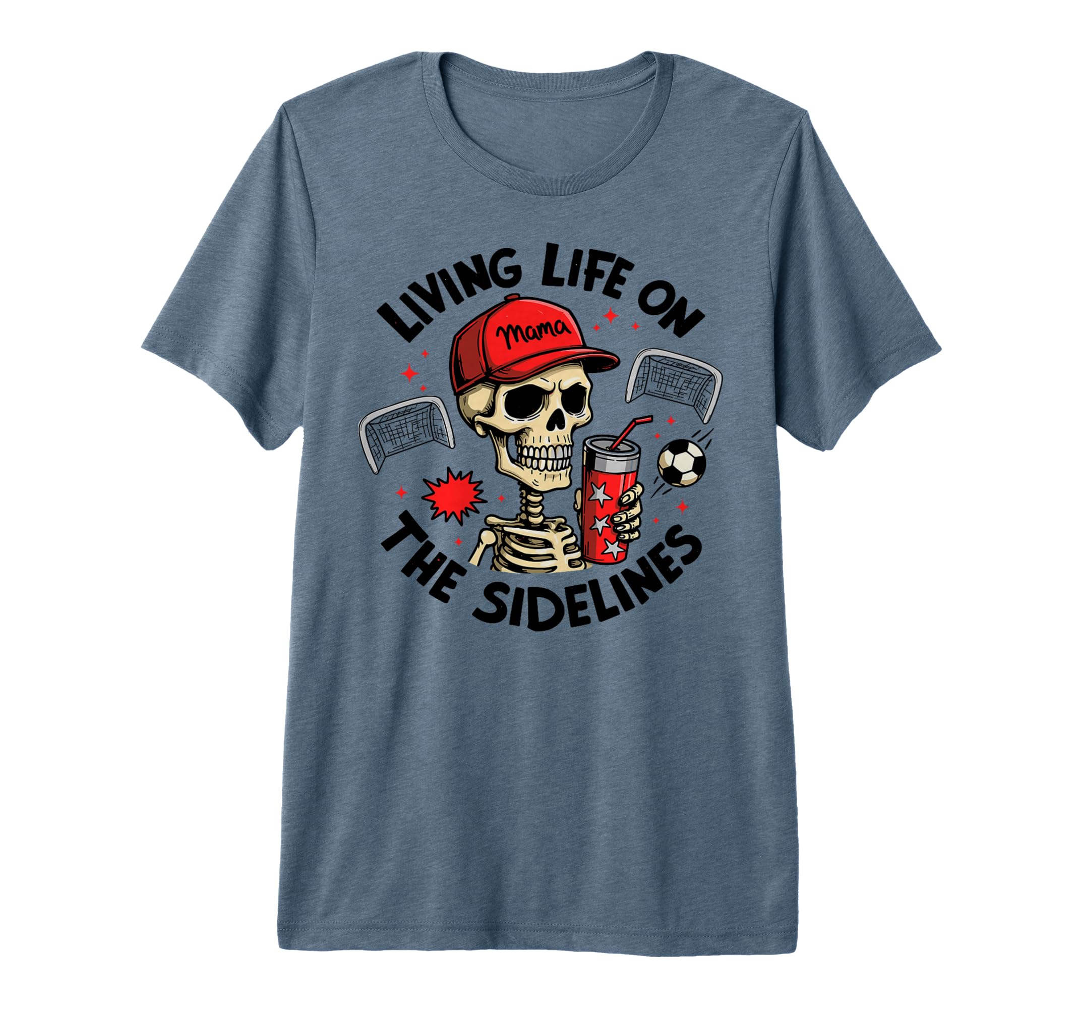 Living Life Sidelines Soccer Mama T-Shirt - Streetwear Style Men Women