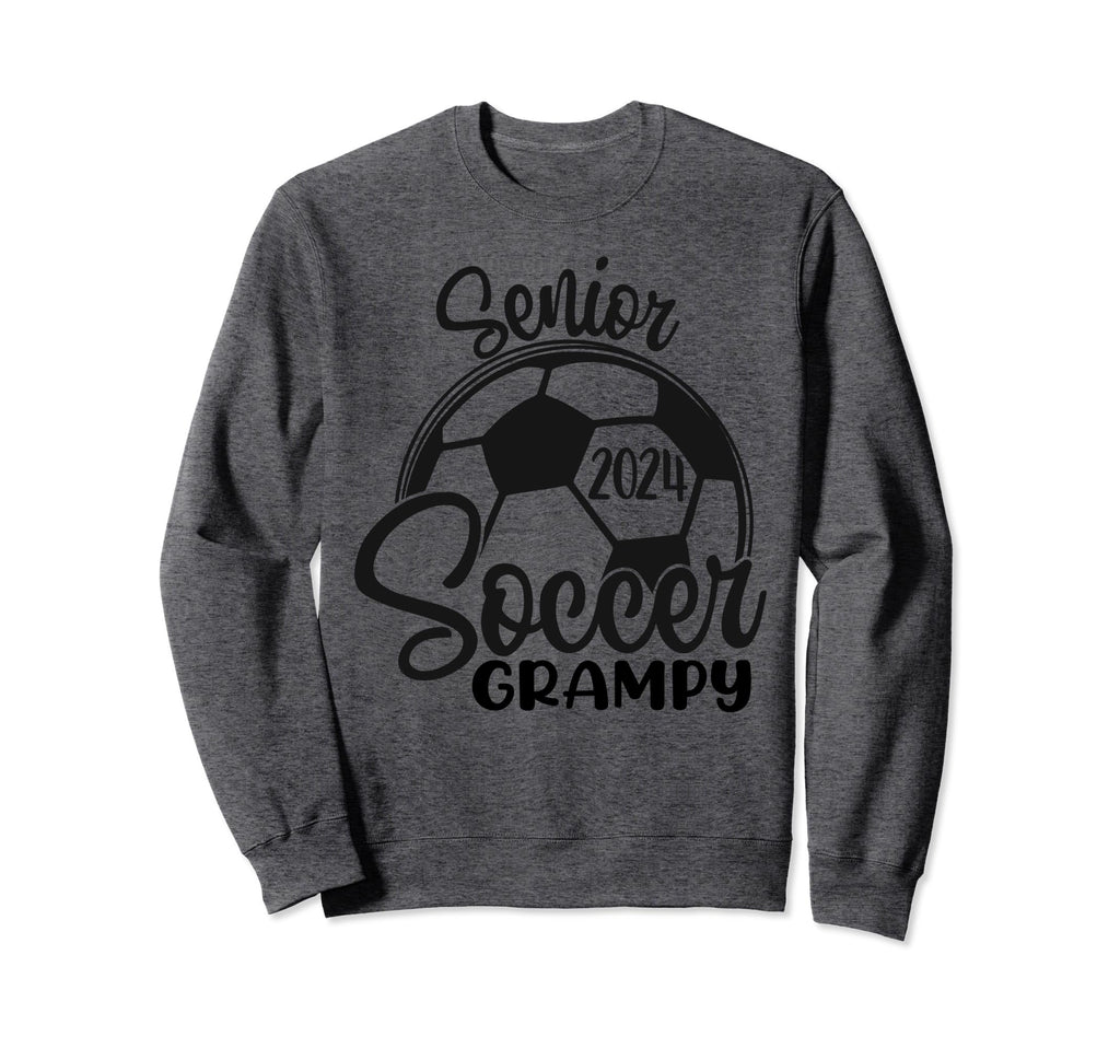 Senior Soccer Grampy 2024 Class 2024 Sweatshirt - Graphic Print Unisex