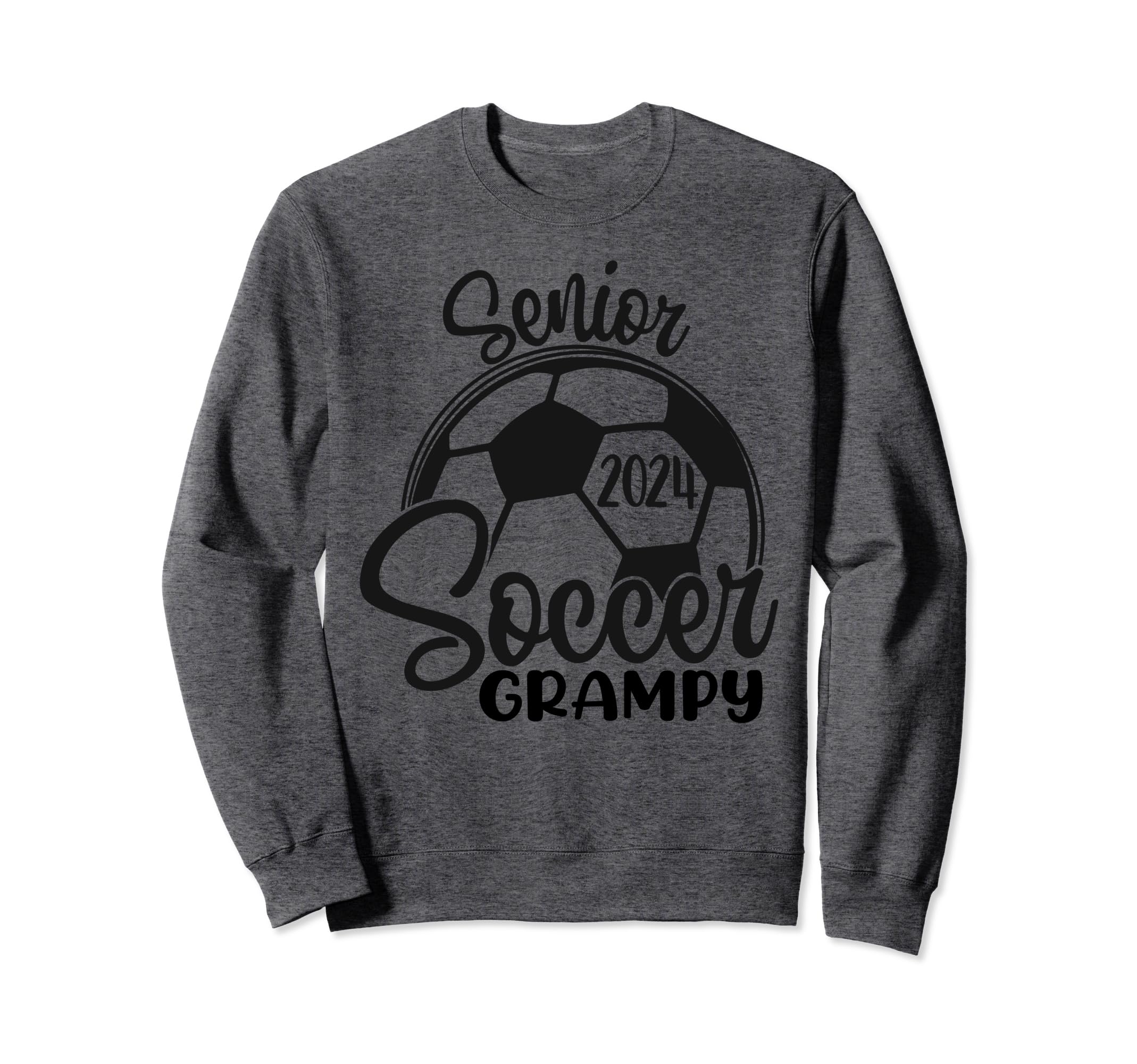 Senior Soccer Grampy 2024 Class 2024 Sweatshirt - Graphic Print Unisex