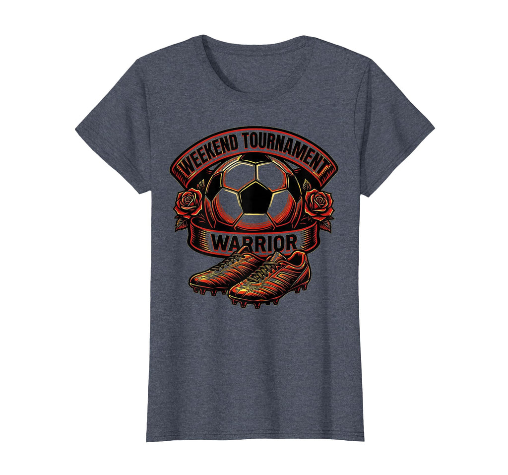 Weekend Tournament Warrior Soccer Mom T-Shirt - Graphic Print for Adults