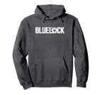 Blue Lock Epic White Bold Distressed Hoodie - Fun Novelty Design Unisex
