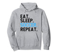 Eat Sleep Soccer Repeat Soccer Player Hoodie - Trendy Graphic Men Women