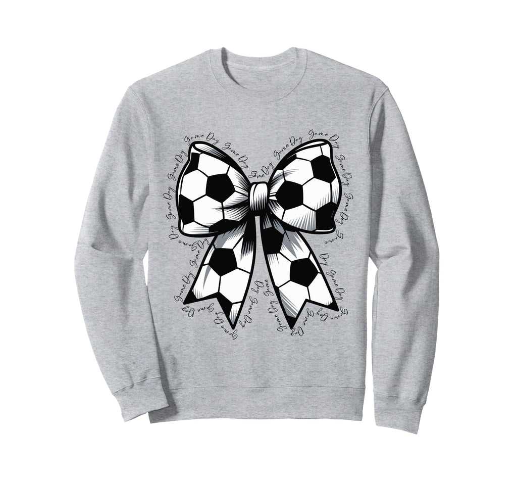 Soccer Game Day Soccer Lover Coquette Sweatshirt - Novelty Apparel Unisex