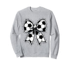 Soccer Game Day Soccer Lover Coquette Sweatshirt - Novelty Apparel Unisex