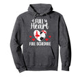 Full Heart Dance And Soccer Mom Dancer Hoodie - Minimalist Print Men Women