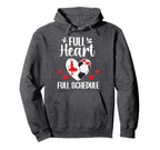 Full Heart Dance And Soccer Mom Dancer Hoodie - Minimalist Print Men Women