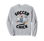 Soccer Chick Soccer Player Soccer Sweatshirt - Custom Art Print Unisex