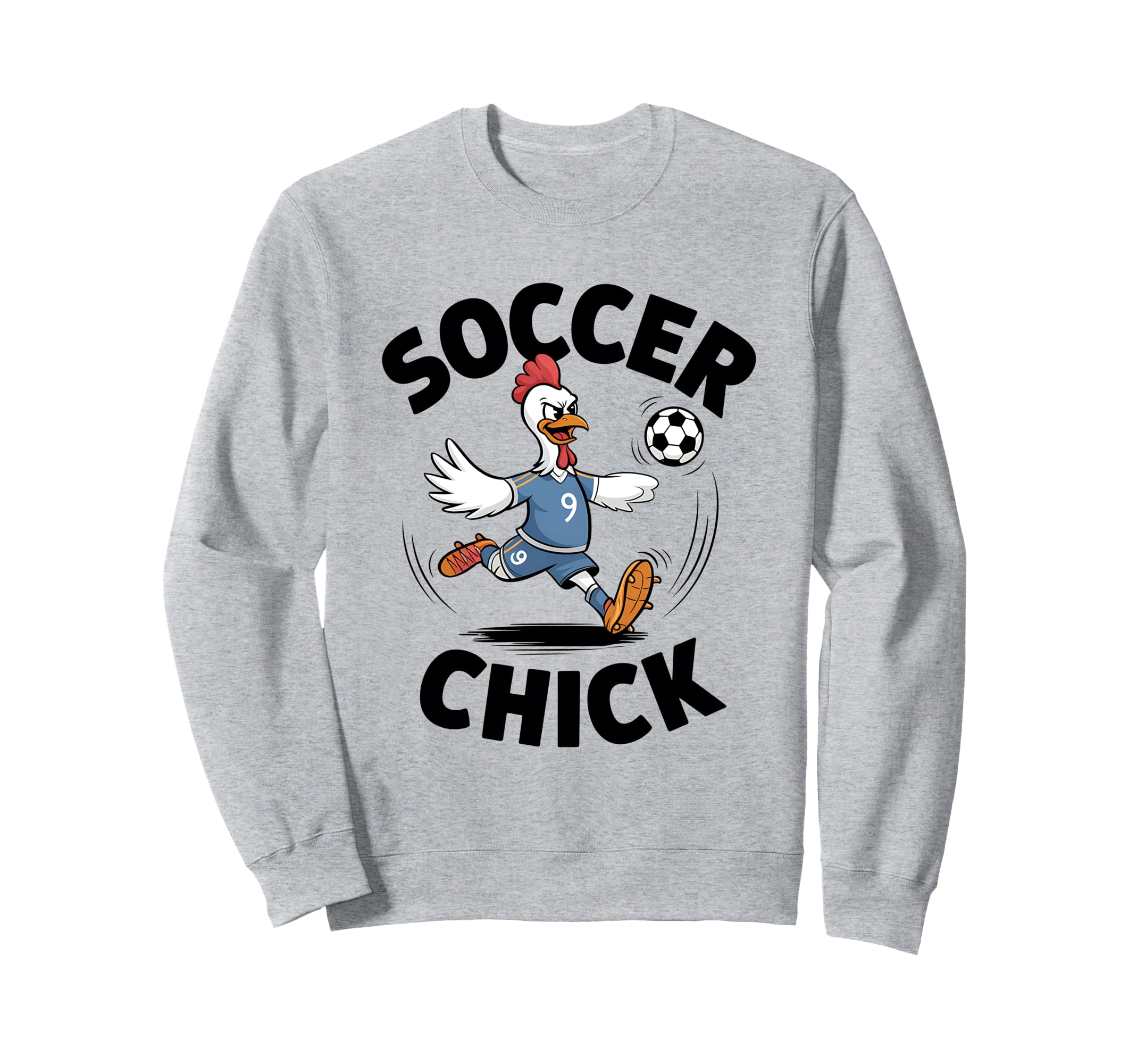 Soccer Chick Soccer Player Soccer Sweatshirt - Custom Art Print Unisex