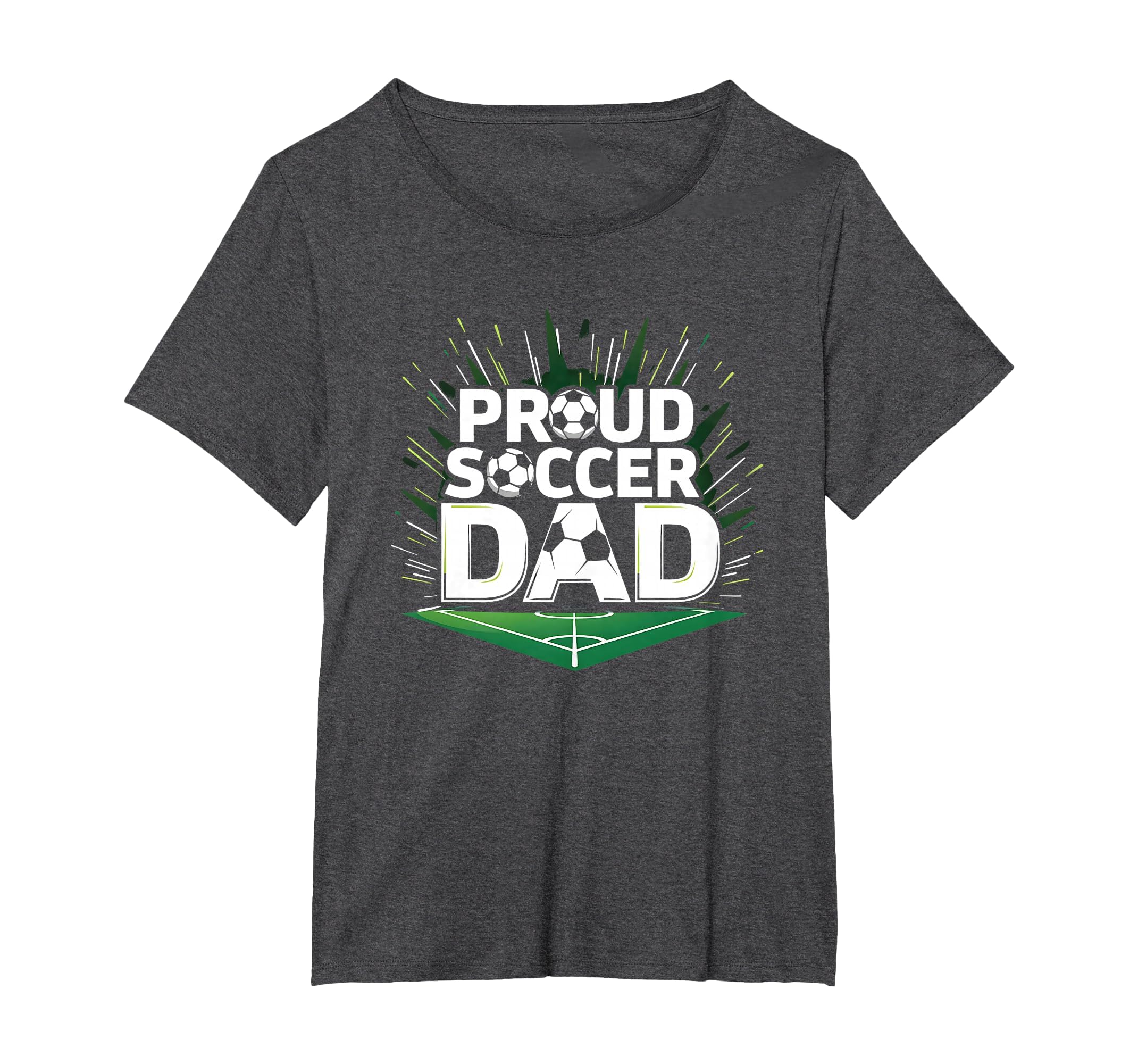 Proud Soccer Dad Cheering Sideline T-Shirt - Trendy Graphic Men Women